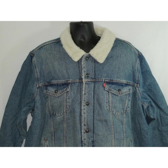 Levi's Sherpa Trucker Jean Jacket XXL - Picture 2 of 10